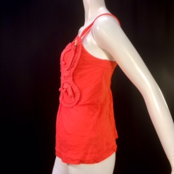 Anthropologie Red Knit Tank Top - Picture 3 of 6